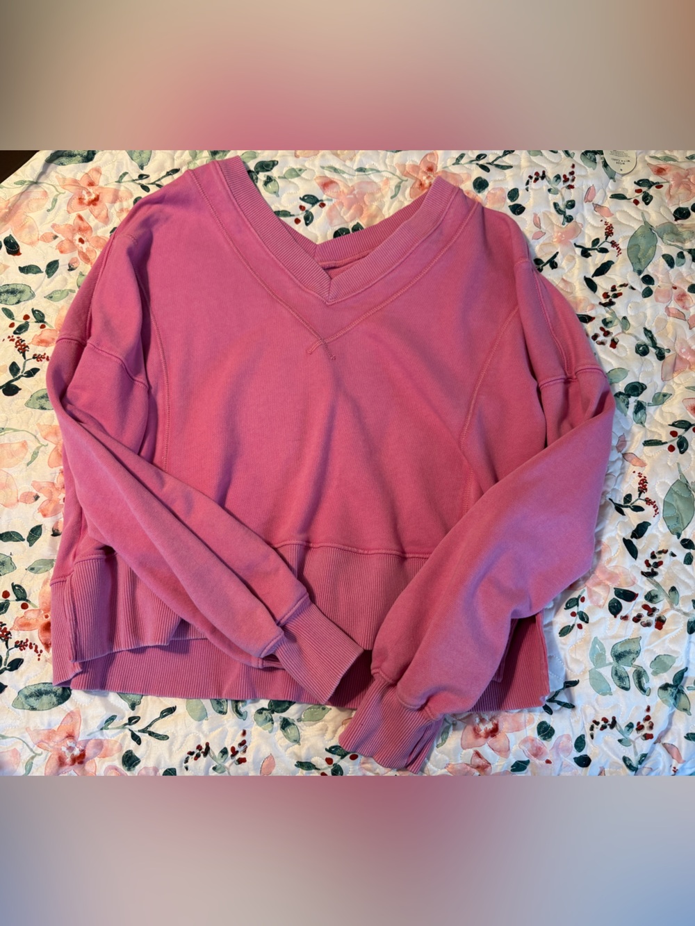 Aerie Pink Vneck Sweater